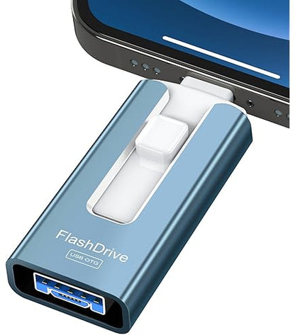 MEMORIA USB INTELIGENTE 3 EN 1 PARA CELULARES - 256 GB
