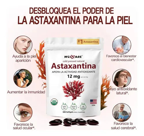 ASTAXATINA - EL ANTIOXIDANTE MÁS POTENTE PARA UNA PIEL