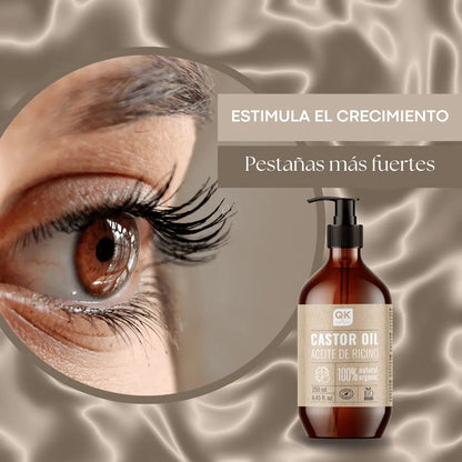 ACEITE DE CASTOR OIL ORGÁNICO PREMIUM – 100% PURO, PRENSADO EN FRÍO
