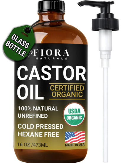 ACEITE DE CASTOR OIL ORGÁNICO PREMIUM – 100% PURO, PRENSADO EN FRÍO
