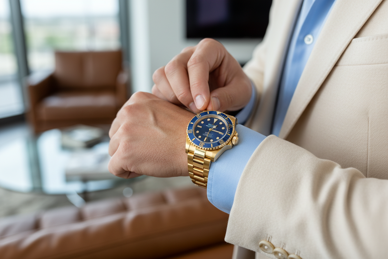 ROLEX SUBMARINER DORADO-AZUL