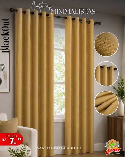 CORTINA BLACKOUT KING COLOR CINNAMON 53X90 (134.5X228.5CM