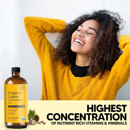 ACEITE DE CASTOR OIL ORGÁNICO PREMIUM – 100% PURO, PRENSADO EN FRÍO